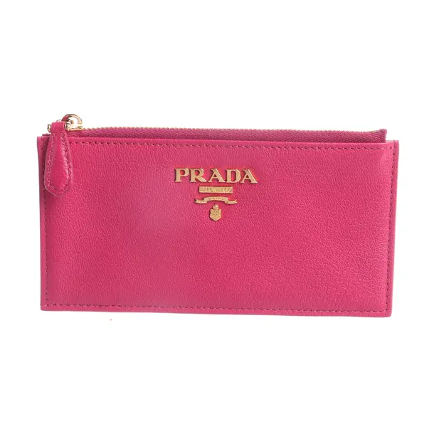 Wallet, in Pink, Leather, Prada
