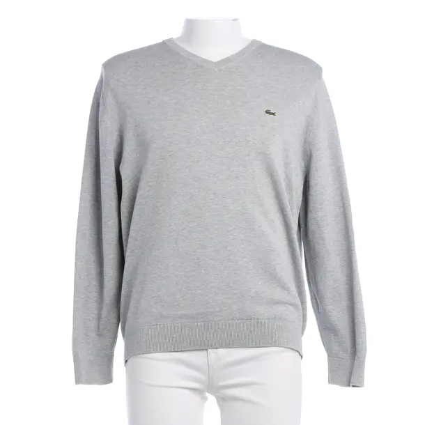 Pullover, in Hellgrau, Baumwolle, Lacoste