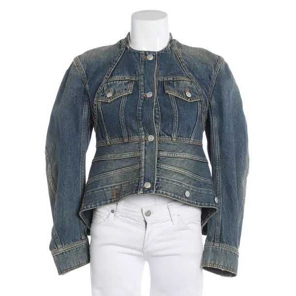 Denim Jacket, in Blue, Cotton, Alexander McQueen