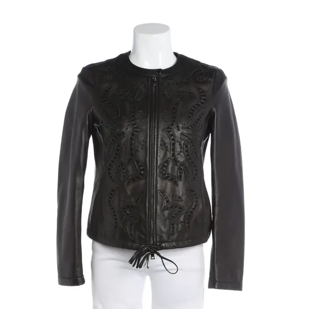 LeatherJacket, in Black, Leather, Marc Cain
