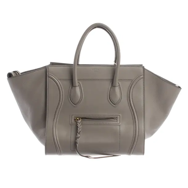 Handtasche, in Grau, Leder, Céline