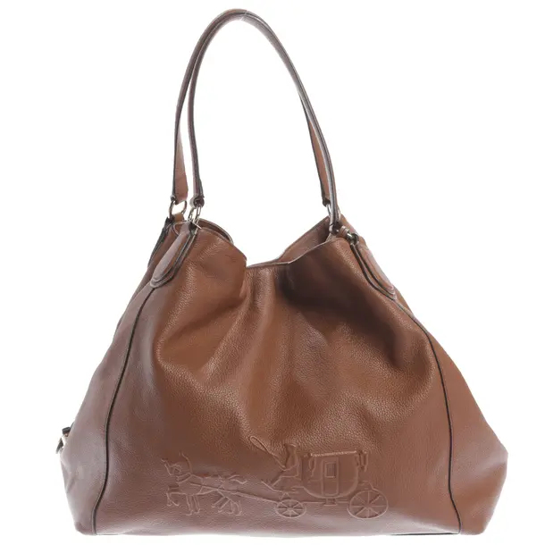 Schultertasche, in Braun, Leder, Coach