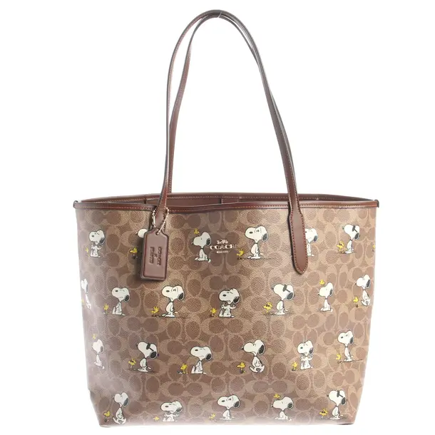 Shopper Bag, in Multicolored, Leather, Coach