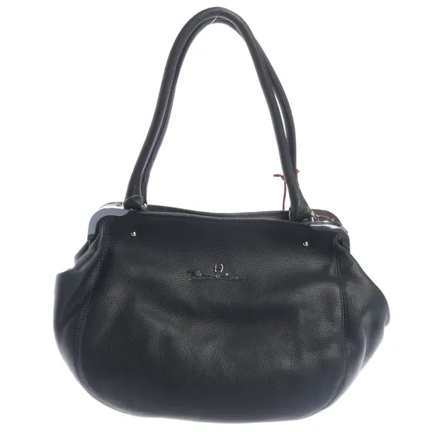 Shoulder Bag, in Blue, Leather, Aigner