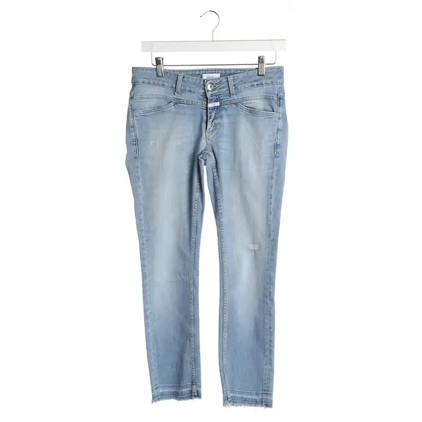 Straight Fit Jeans, in Light Blue, Cotton, Closed