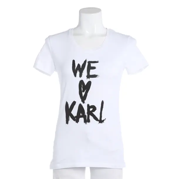 Shirt, in White, Cotton, Karl Lagerfeld