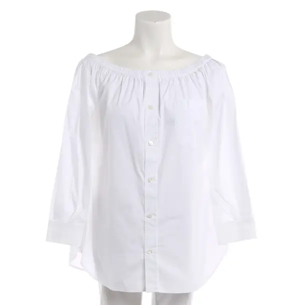 Blouse, in White, Cotton, Emporio Armani