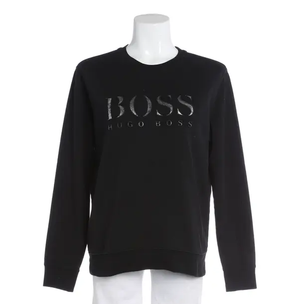 Felpa, in Nero, Cotone, Hugo Boss Etichetta Nera