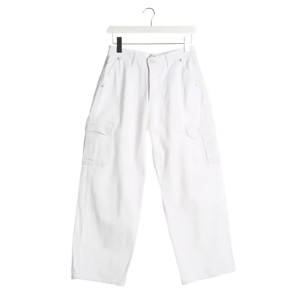 Jeans Boyfriend, in Weiß, Baumwolle, Frankie Shop