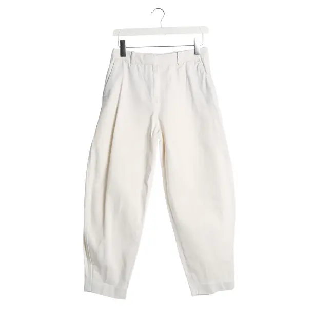 Hose, in Cream, Baumwolle, Totême