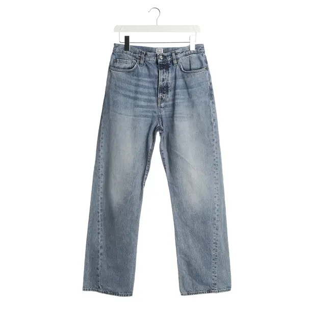 Jeans straight fit, in Blu, Cotone, Totême