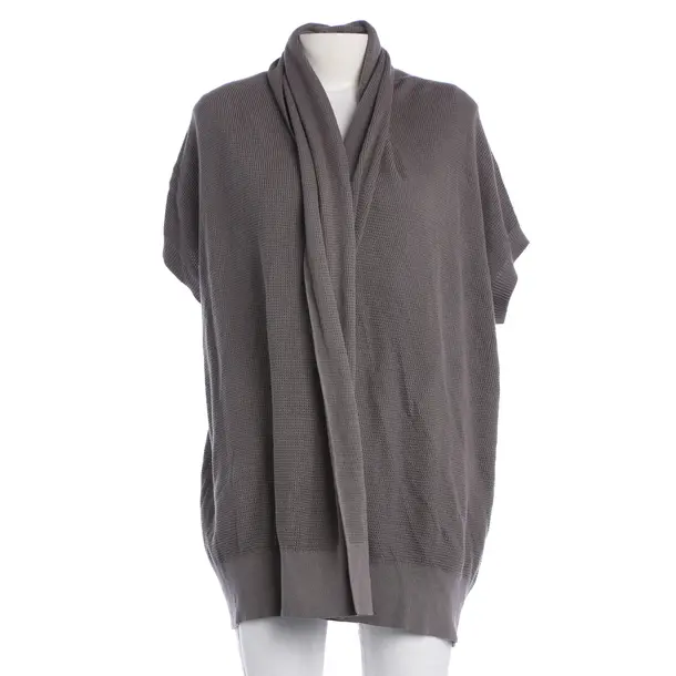 Strickjacke, in Grau, Baumwolle, Repeat