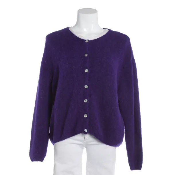 Strickjacke, in Lila, Wolle, American Vintage