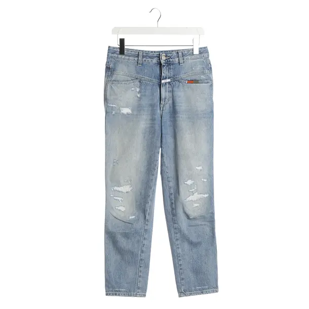 Jeans straight fit, in Blu, Cotone, Chiuso