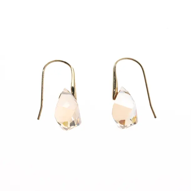 Earrings, in Gold, Metal (metallic, metallized), Swarovski