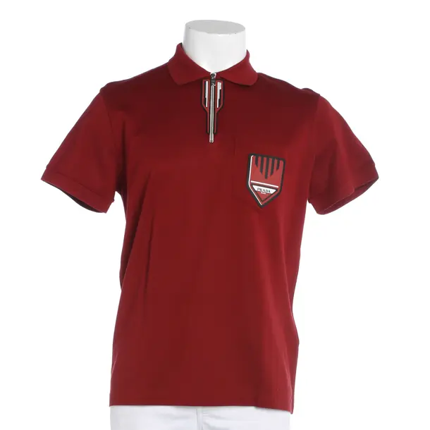 Poloshirt, in Bordeaux, Baumwolle, Prada