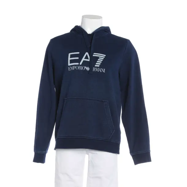 Hoodie, in Blue, Cotton, Emporio Armani