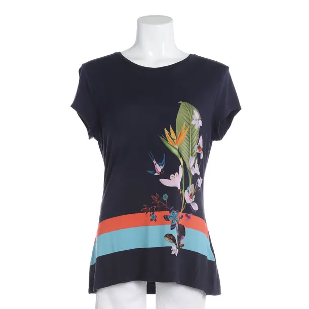 Shirt, in Navy, Viscose, Ted Baker