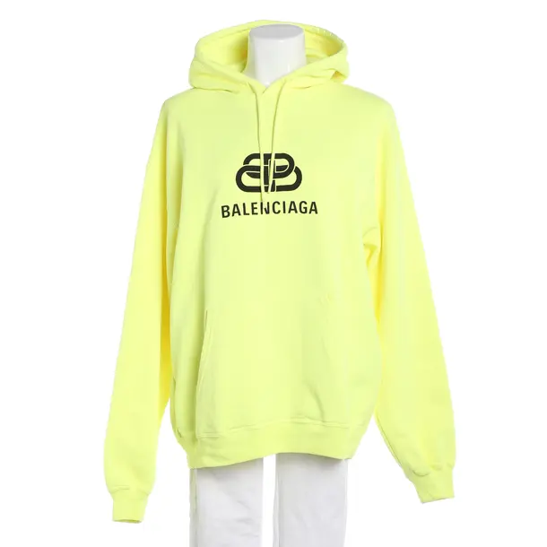 Hoodie, in Gelb, Baumwolle, Balenciaga