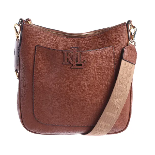 Shoulder Bag, in Brown, Leather, Lauren Ralph Lauren