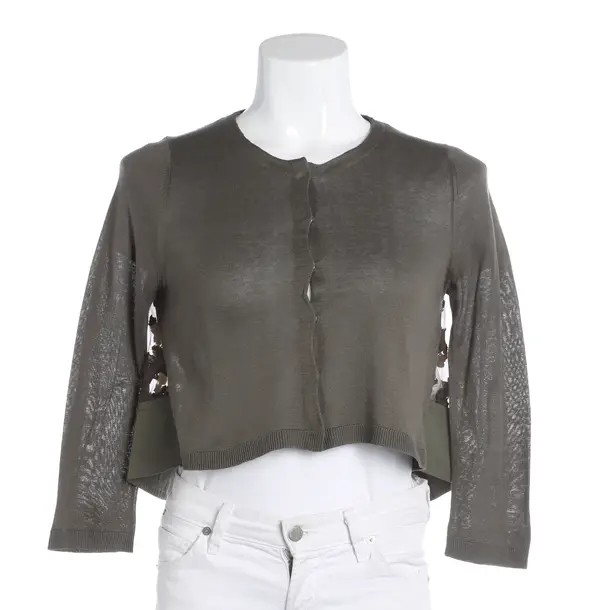 Strickjacke, in Olivgrün, Seide, Dorothee Schumacher