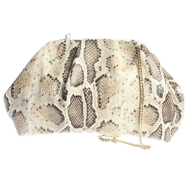 Clutch, in Beige, Leder, Ted Baker