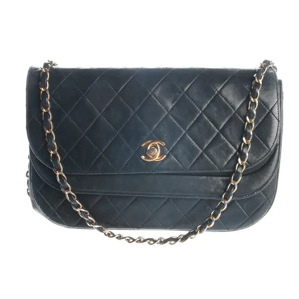 Schultertasche, in Schwarz, Leder, Chanel