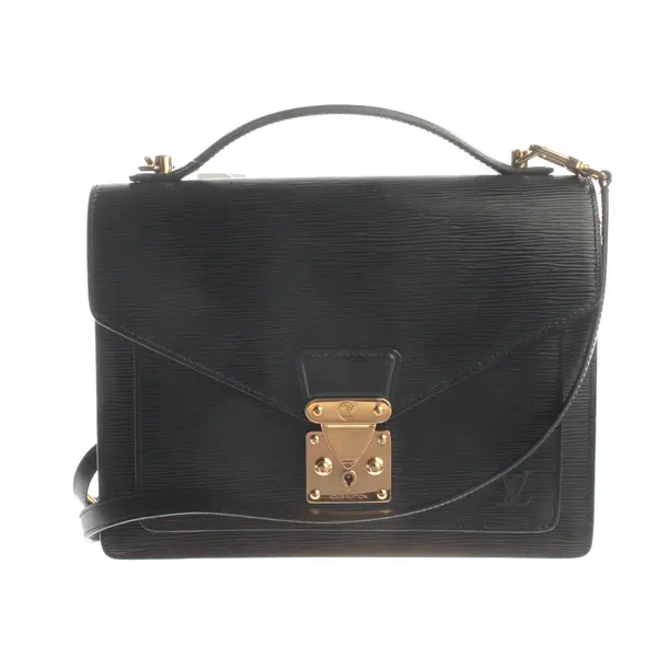 Handbag, in Black, Leather, Louis Vuitton