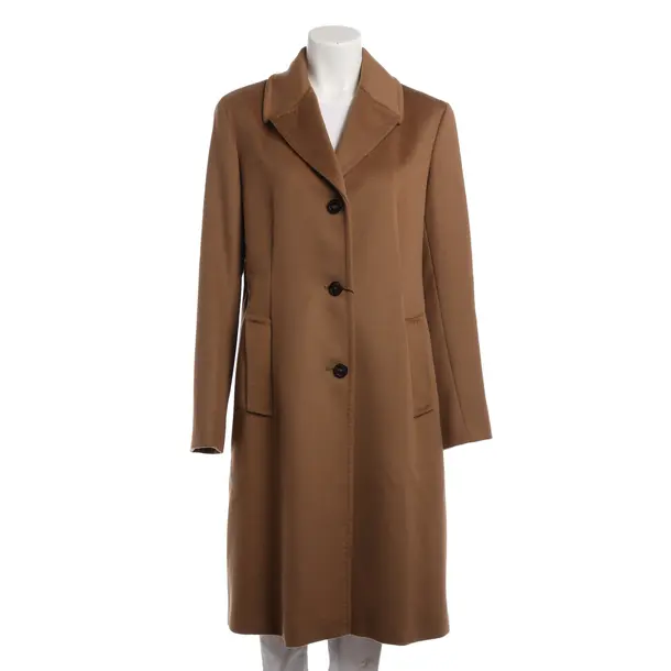 Mid-Season Coat, in Light Brown, Wool, Max Mara