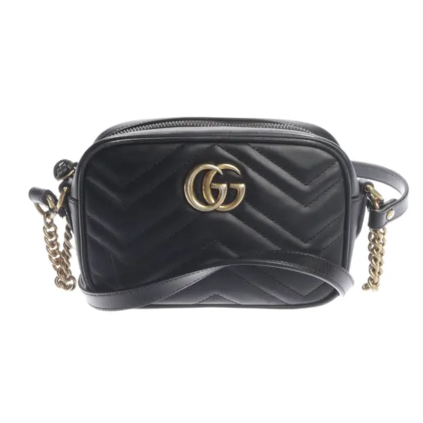 Umhängetasche, in Schwarz, Leder, Gucci