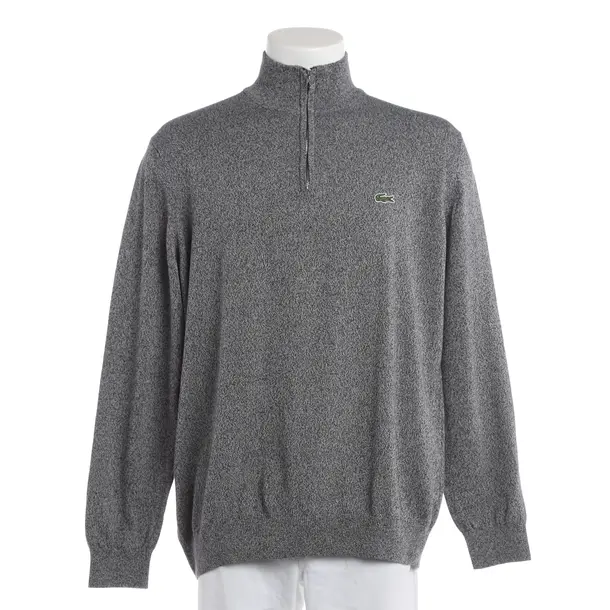 Pullover, in Grau, Baumwolle, Lacoste