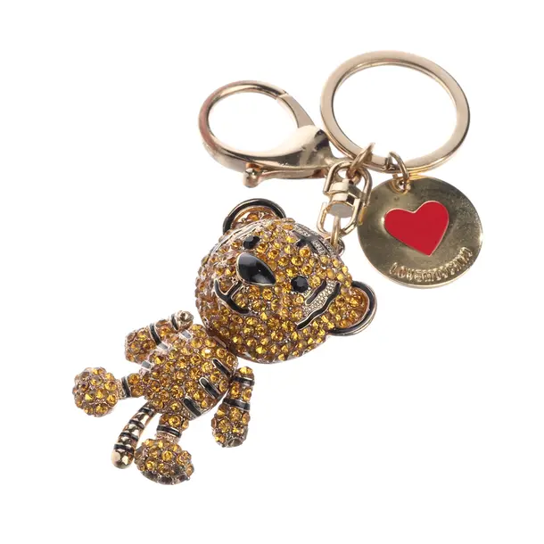 Keyring, in Multicolored, Metal (metallic, metallised), Love Moschino