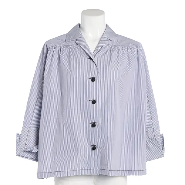 Blouse, in Blue, Cotton, Odeeh