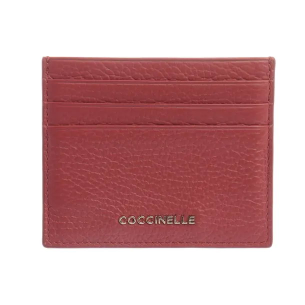 Kartenetui, in Rot, Leder, Coccinelle