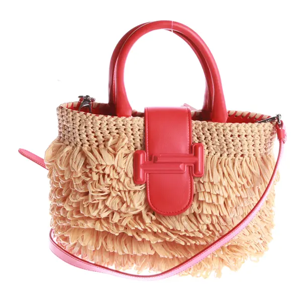 Handtasche, in Pastellgelb, Stroh, Tod´s