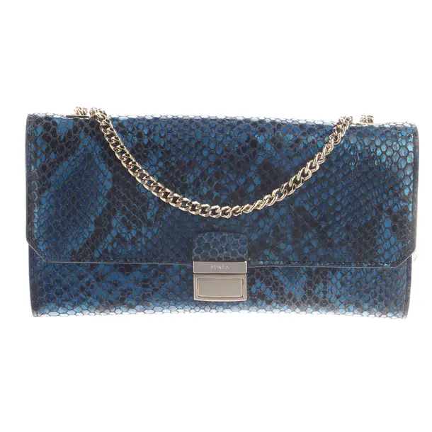 Wallet on Chain, in Blue, Leather, Furla
