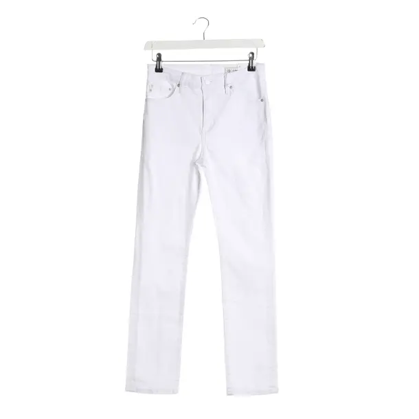 Slim Fit Jeans, in White, Cotton, Adriano Goldschmied
