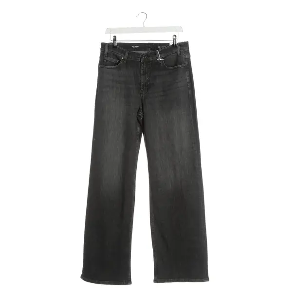Straight Fit Jeans, in Dark Gray, Cotton, Adriano Goldschmied