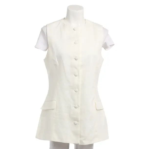 Vest, in Cream, Linen, Faithfull