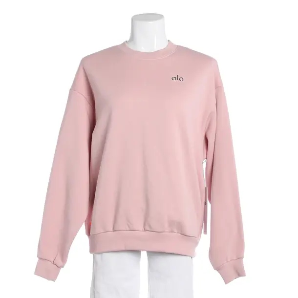 Sweatshirt, in Hellrosa, Baumwolle, Alo Yoga