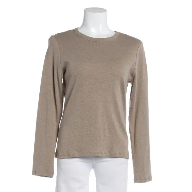Long Sleeve Shirt, in Camel, Cotton, Leset