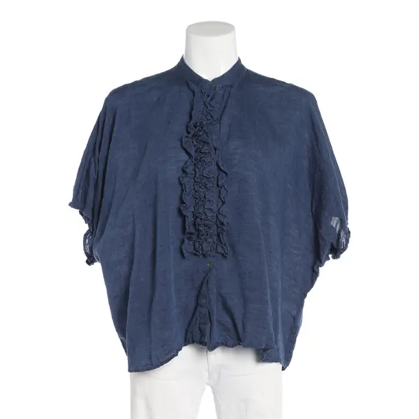 Bluse, in Blau, Baumwolle, 0039 Italy