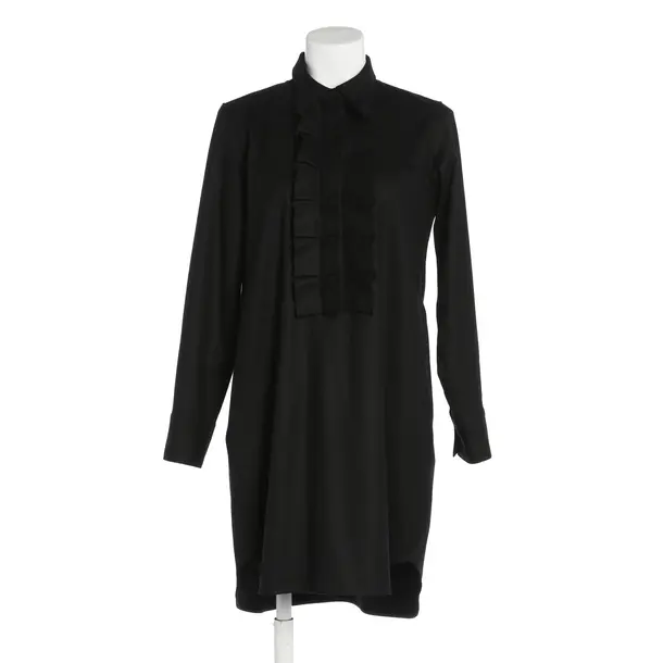 Dress, in Black, Wool, Lis Lareida