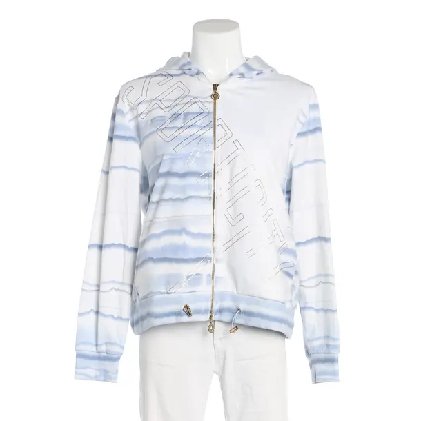 Zip-up Hoodie, in White, Cotton, Sportalm