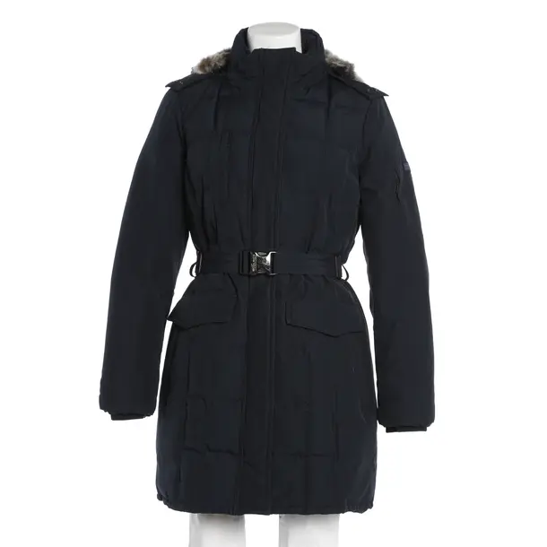 Winter Coat, in Navy, Cotton, Woolrich