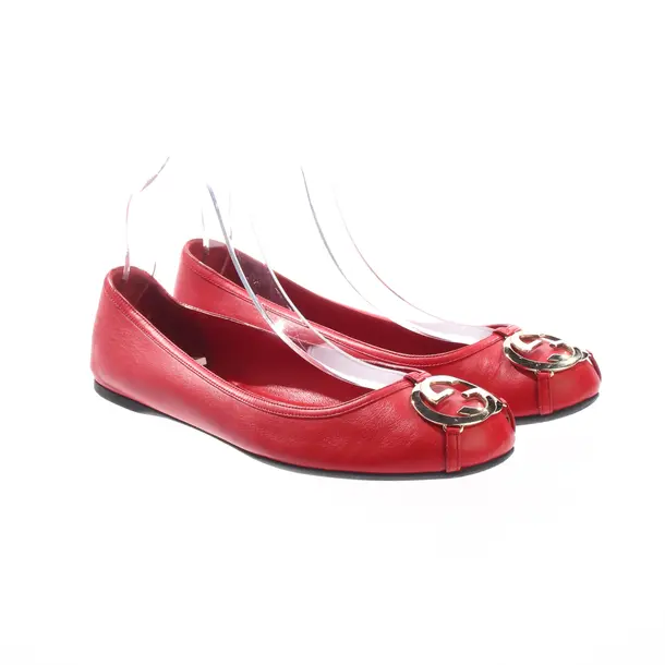 Ballerinas, in Rot, Gucci