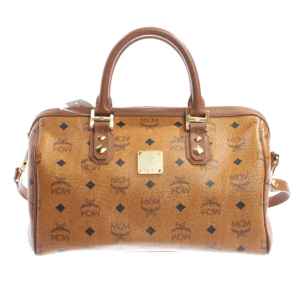 Handtasche, in Hellbraun, Leder, MCM