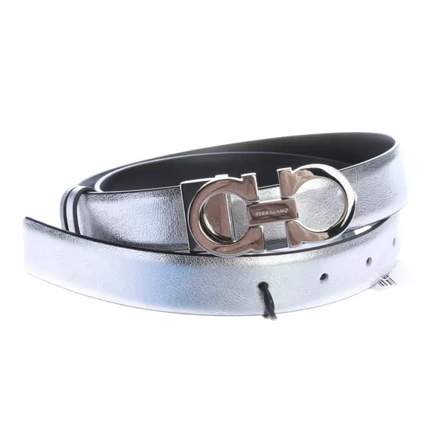 Gürtel, in Silber, Leder, Salvatore Ferragamo