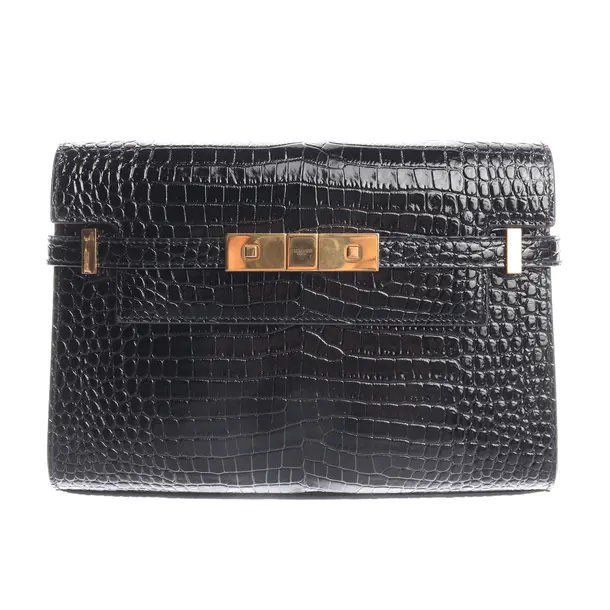 Schultertasche, in Schwarz, Leder, Saint Laurent