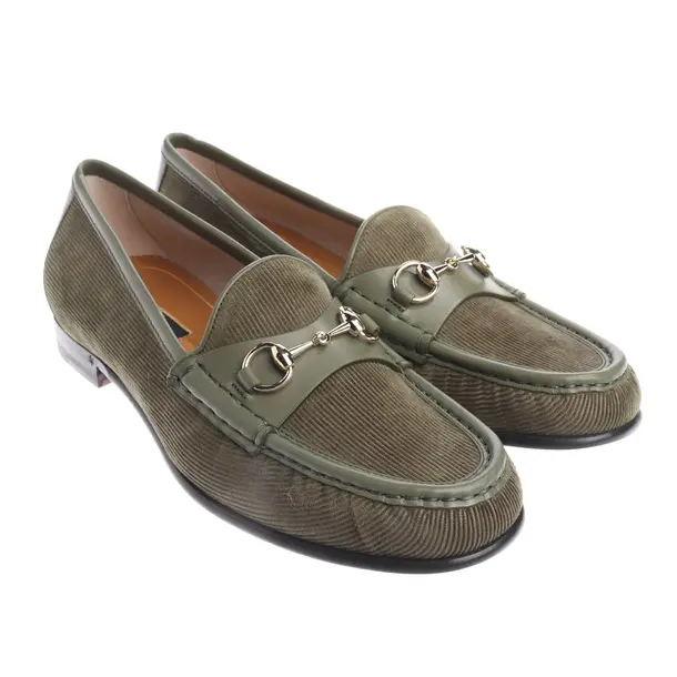 Loafers, in Green, Gucci